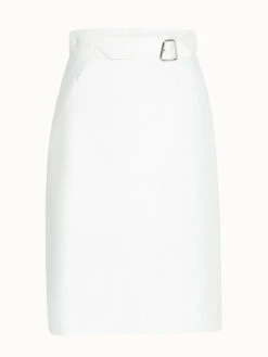 AKRIS Wrap Skirt In Double-face With Buckle