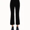 AKRIS Cropped Flared Double Face Wool Pants