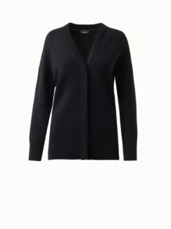 AKRIS Knit Milano Wool Silk Blend Cardigan