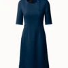 AKRIS Double Face Wool Crêpe Sheath Dress