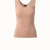 AKRIS Ribbed Sea Island Cotton Tank