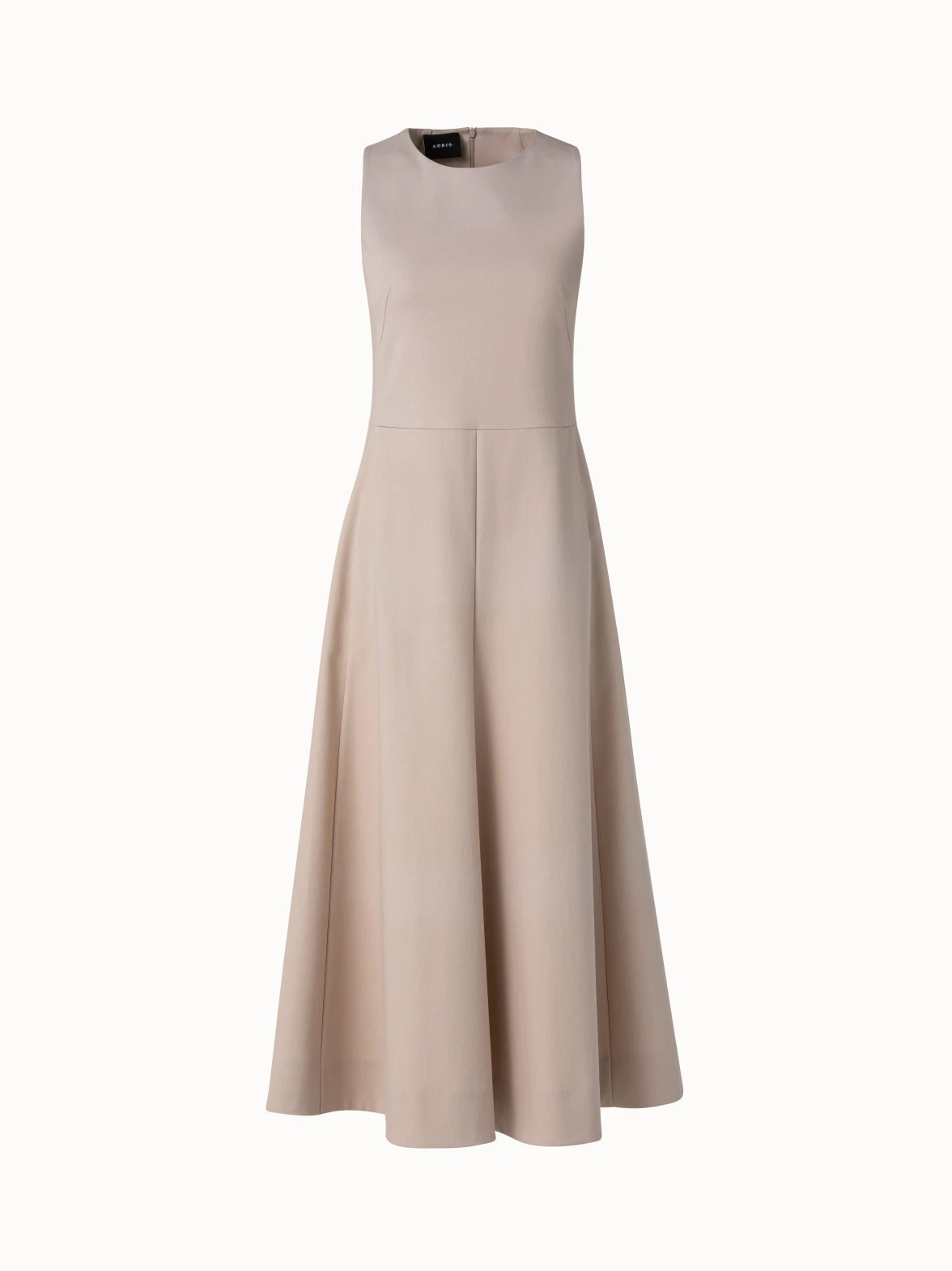 AKRIS Cotton Twill Full Skirt Dress