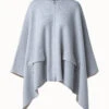 AKRIS Reversible Bi-color Cashmere Double Face Cape