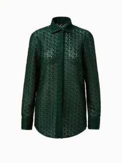 AKRIS Tunic Blouse Infinite Embroidery