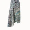AKRIS Long Skirt Neoprene St.Gallen Map Print