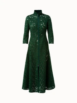 AKRIS Long Dress Second Glance Embroidery