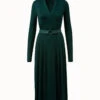 AKRIS Cashmere Silk Jersey Belted Dress