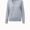 AKRIS Cashmere V-Neck Pullover