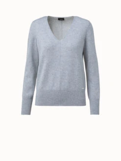 AKRIS Cashmere V-Neck Pullover