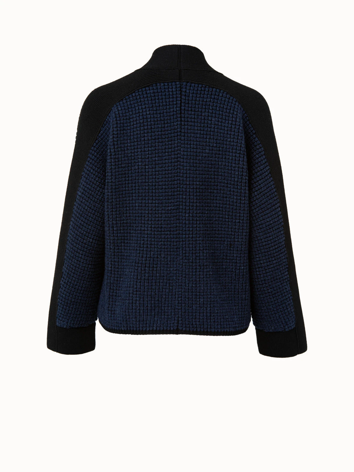 AKRIS Two Tone Trapezoid Stitch Cardigan - Image 2