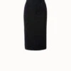 AKRIS Wool Stretch Rib Skirt