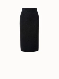 AKRIS Wool Stretch Rib Skirt
