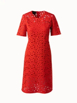 AKRIS Second Glance Embroidery Sheath Dress