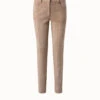 AKRIS Lamb Suede Stretch Leather Pant