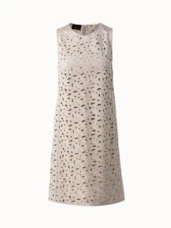 AKRIS Second Glance Embroidery A-Line Dress