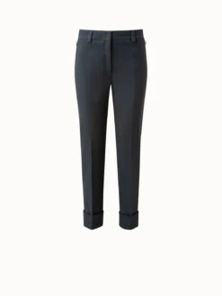 AKRIS Maxima Cotton Silk Double Face Stretch Pant