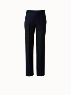 AKRIS Straight Led Wool Lurex Pant