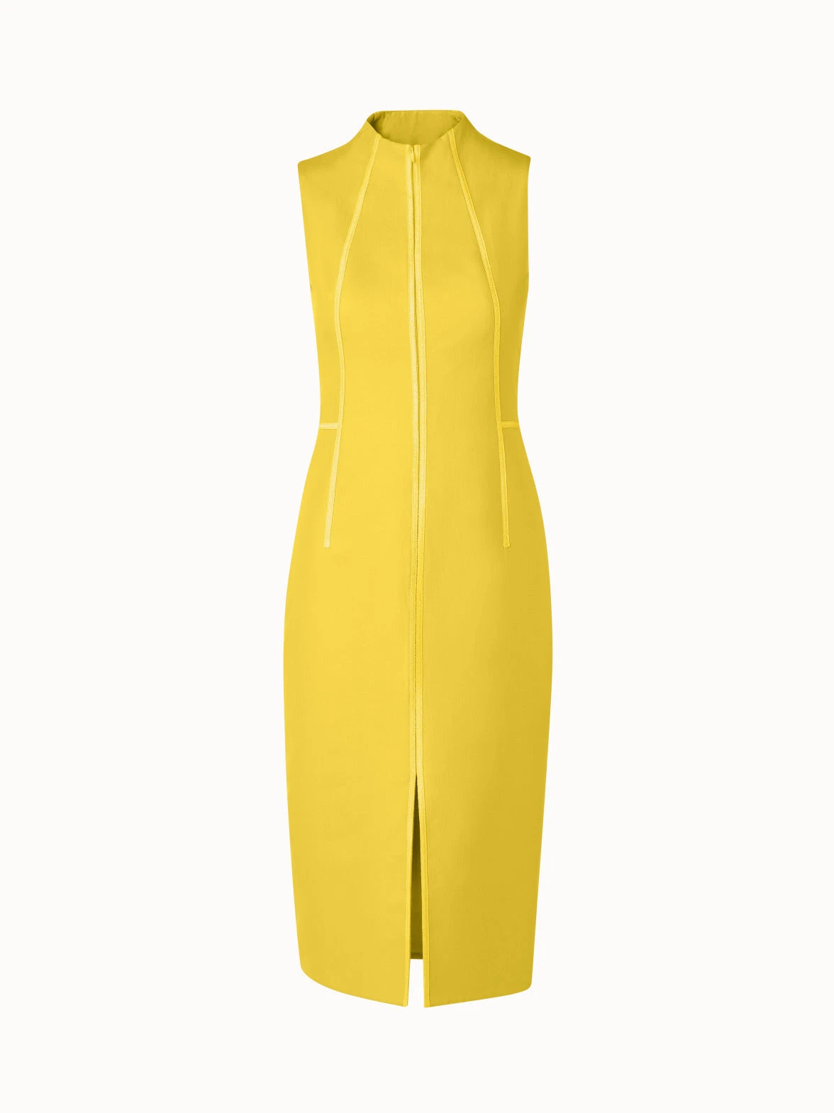 AKRIS Cotton Silk Sleeveless Fitted Sheath Dress - Image 3