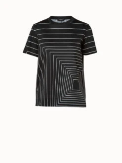 AKRIS Trapezoid Square Print T-Shirt