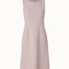 AKRIS Sleeveless Sheath Dress In Wool Stretch Double-Face