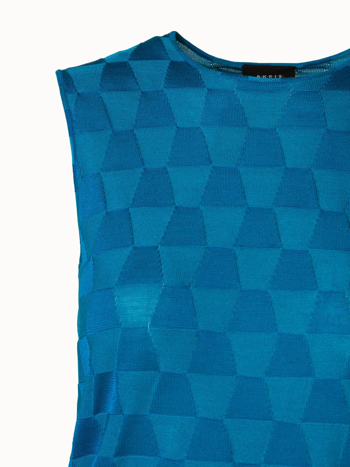 AKRIS Sleeveless Structured Trapezoid Knit Top - Image 6