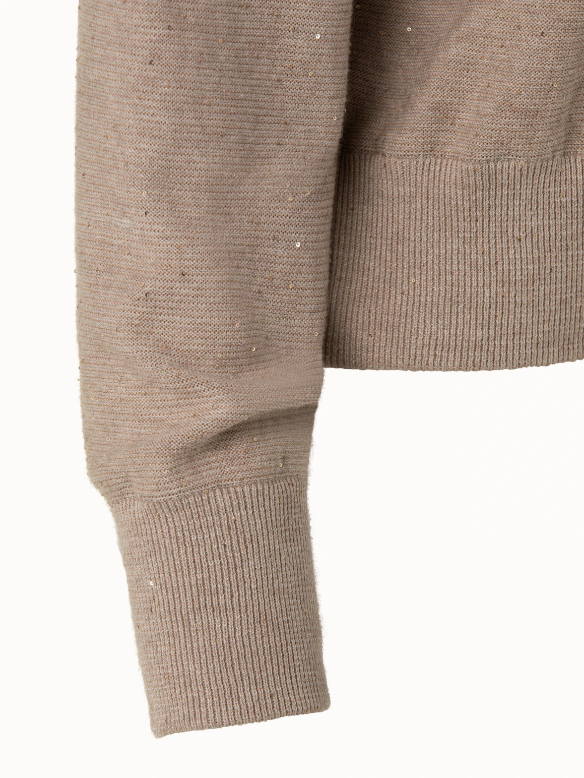 AKRIS Linen Blend Short Hoodie With Fine Sequins - Image 6