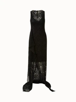 AKRIS Techno Embroidery Patchwork Apron Gown