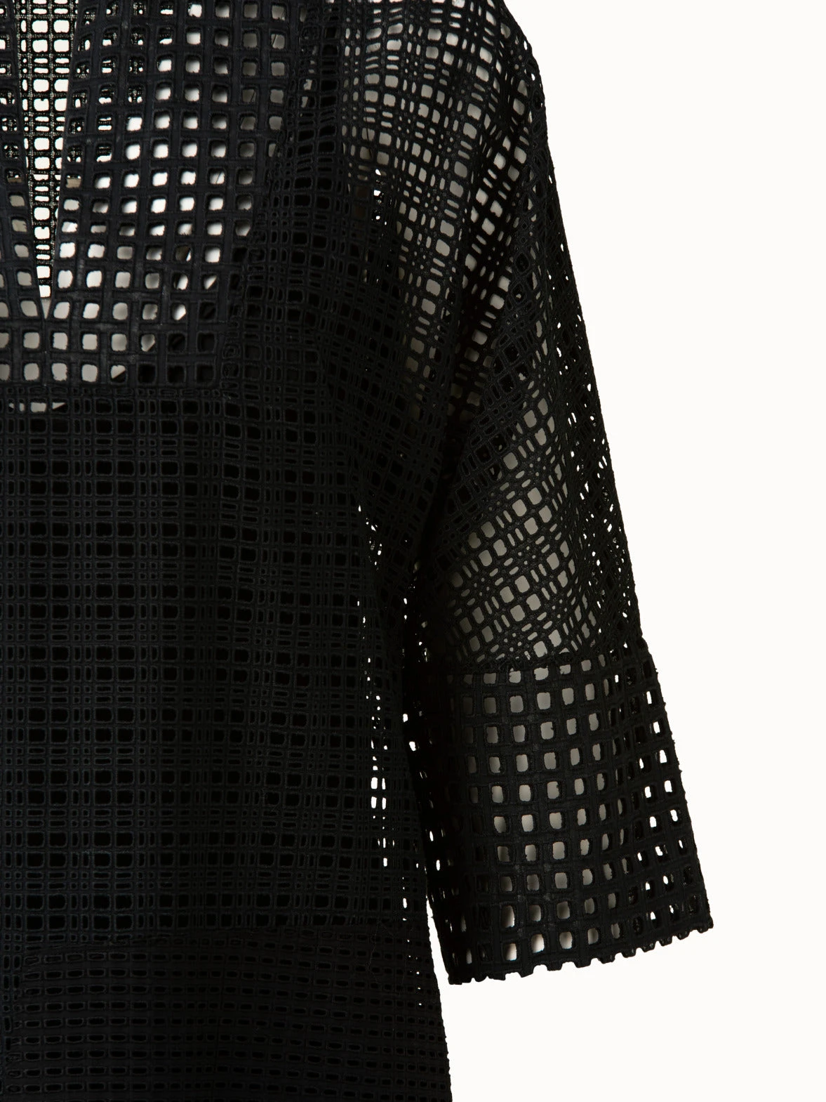 AKRIS Cotton Broderie Anglaise Midi Dress - Image 3