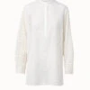 AKRIS Cotton Broderie Anglaise Patchwork Tunic