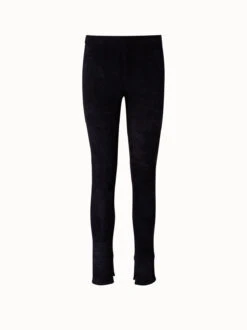 AKRIS Lamb Suede Skinny Pants