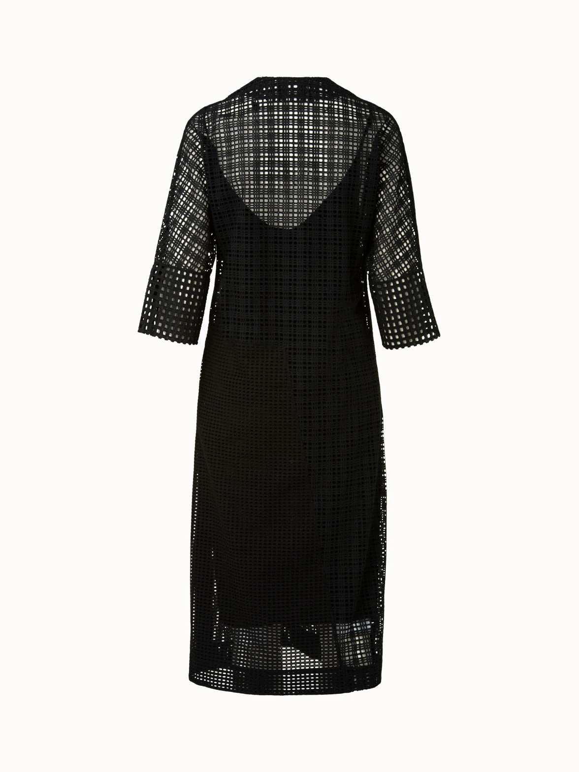 AKRIS Cotton Broderie Anglaise Midi Dress - Image 2