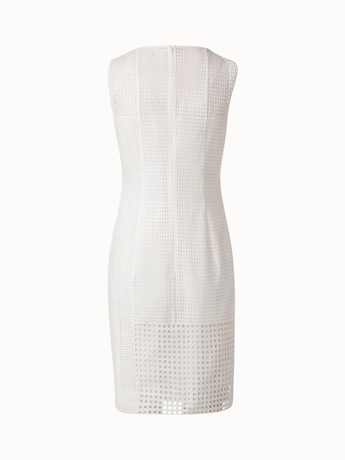 AKRIS Cotton Broderie Anglaise Patchwork Sheath Dress - Image 2