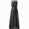 AKRIS Sequins Apron Bodice Inset Midi Dress
