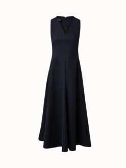AKRIS Cotton Twill Midi Dress