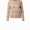 AKRIS Silk Knit Pullover In Trapezoid Jacquard