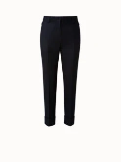 AKRIS Maxima Wool Flannel Pant