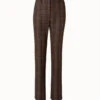 AKRIS Checked Wool Bootcut Pants