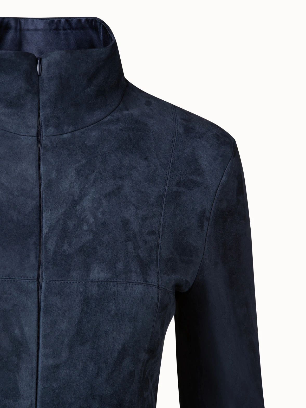 AKRIS Lamb Stretch Suede Sheath Dress - Image 4