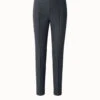 AKRIS Slim Wool Stretch Flannel Pants