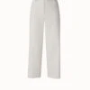 AKRIS Christelle Cotton Silk Double Face Cropped Pant