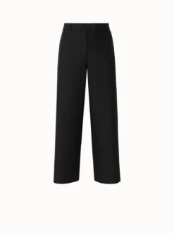 AKRIS Christelle Cotton Silk Double Face Cropped Pants