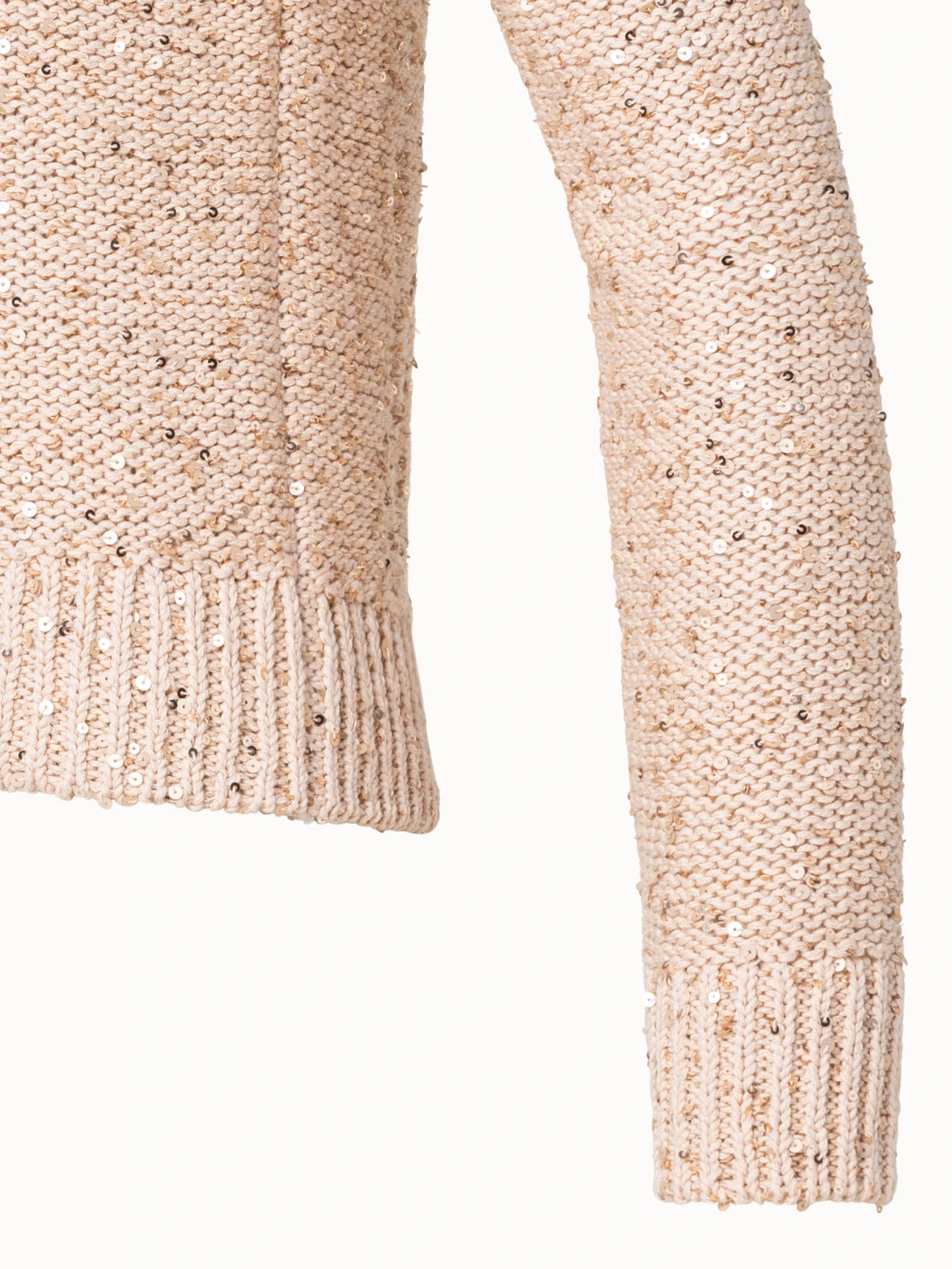 AKRIS Linen Blend Pullover With Fine Sequins - Image 4