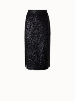 AKRIS Sequins Pencil Skirt