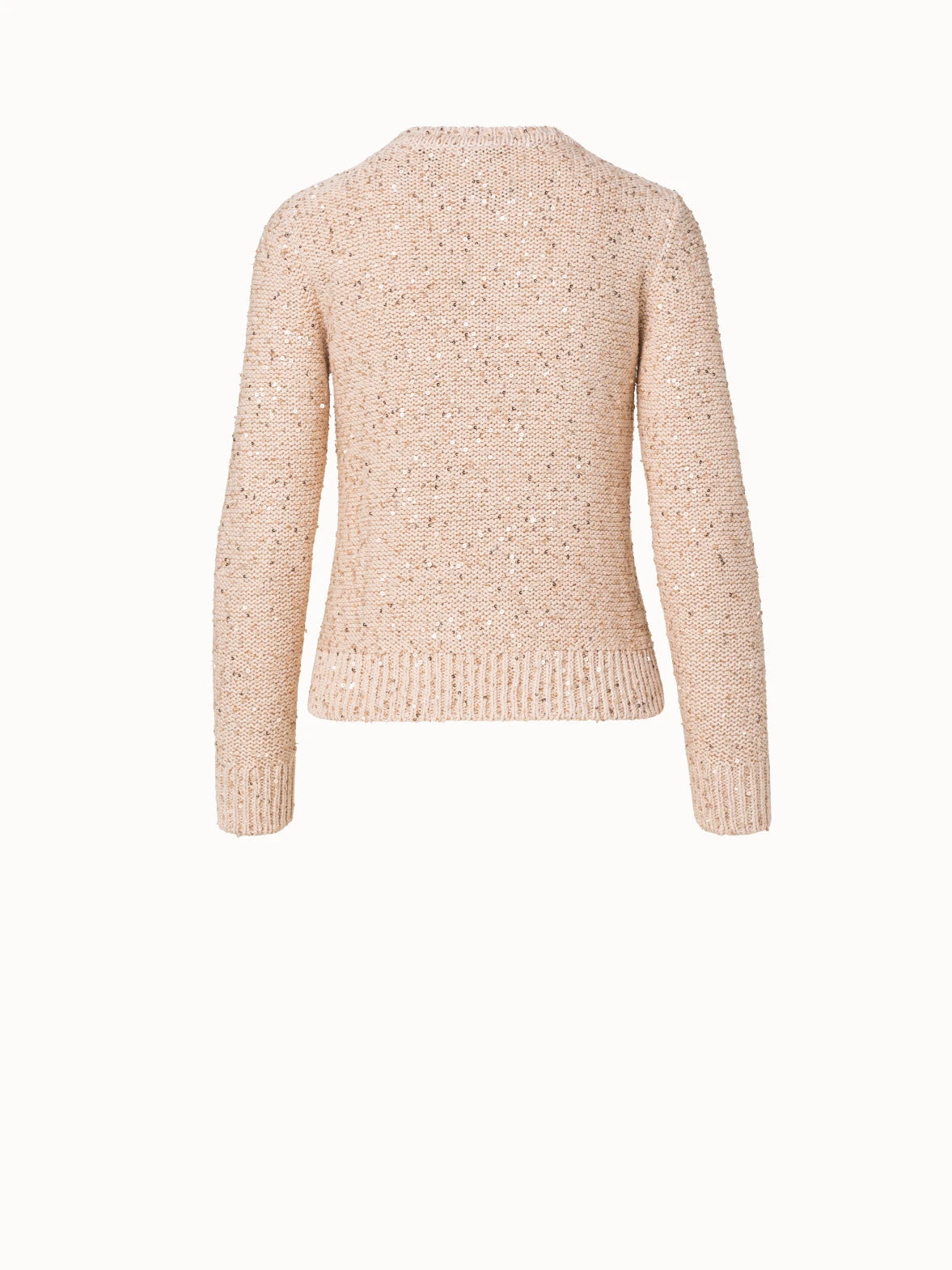 AKRIS Linen Blend Pullover With Fine Sequins - Image 2