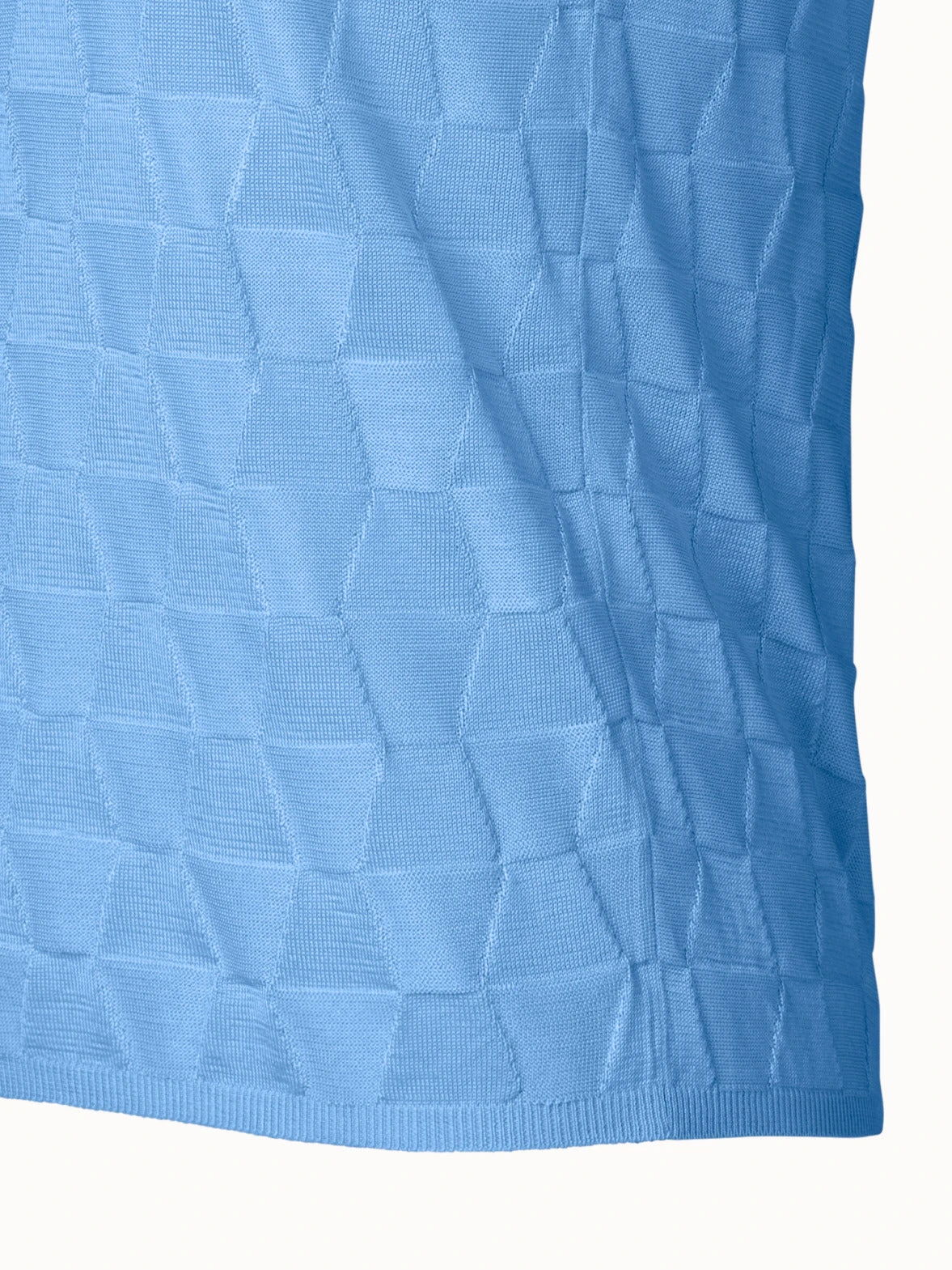 AKRIS Structured Trapezoid Silk Knit Top - Image 3