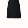 AKRIS Wool Double-Face Short Skirt