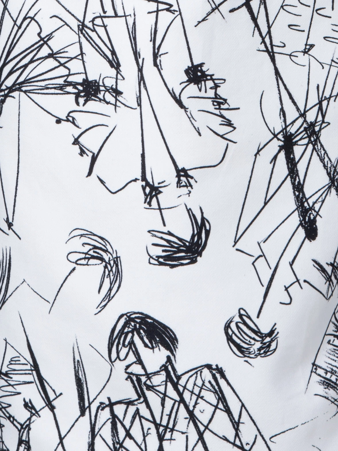 AKRIS Cotton Silk Double-Face Sheath Dress With Croquis Druck - Image 6