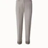 AKRIS Cotton Double-Face Tapered Pants