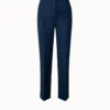 AKRIS Stretch Denim Cropped Straight Leg Pants