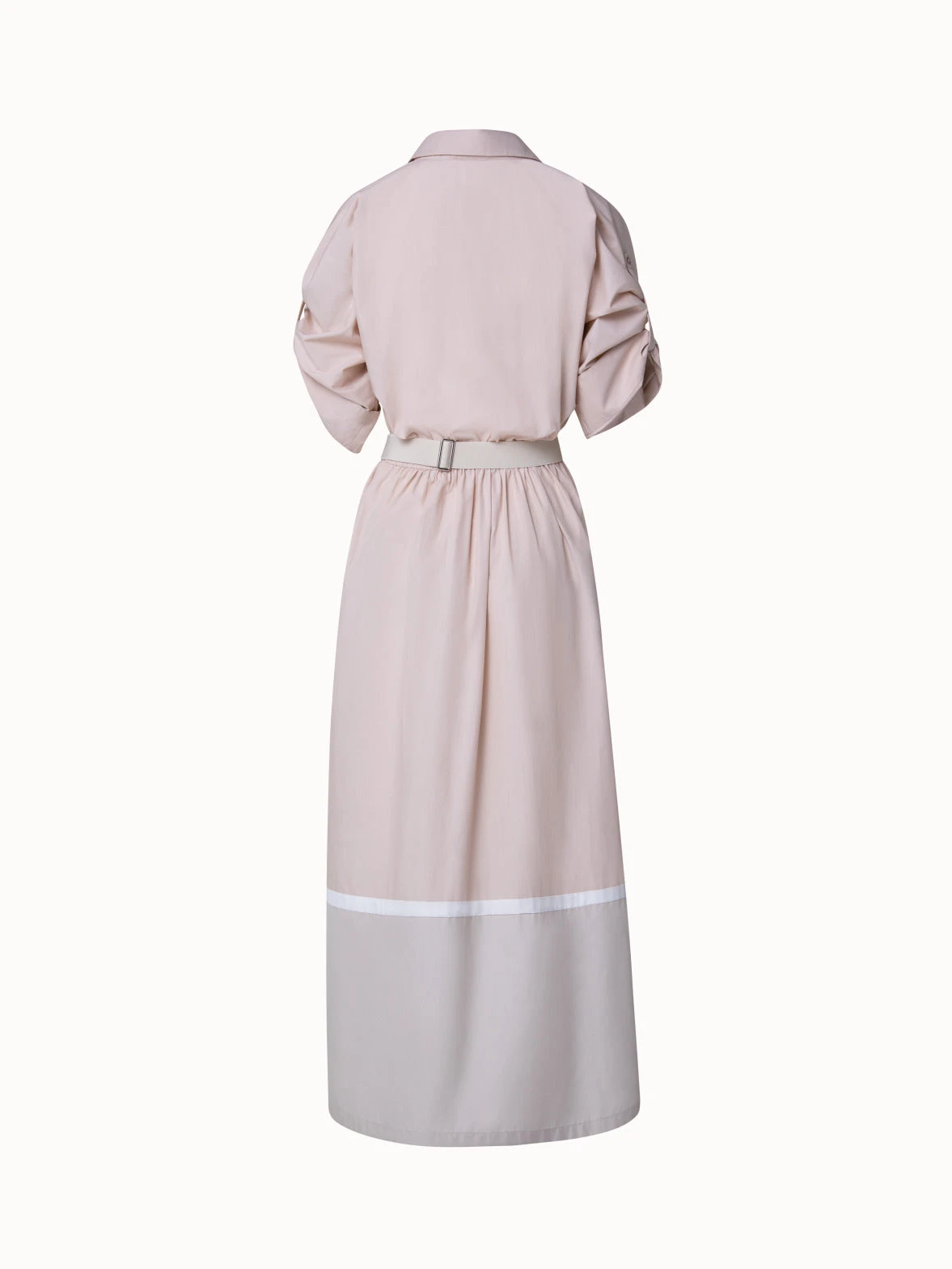 AKRIS Cotton Poplin Colorblock Dress - Image 3